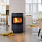 Austroflamm | FYNN XTRA KERAMIKFRONT OBEN | matt schwarz rille fein