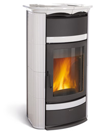 La Nordica Wasserführender Kaminofen Norma Classic weiss 19,5 kW 