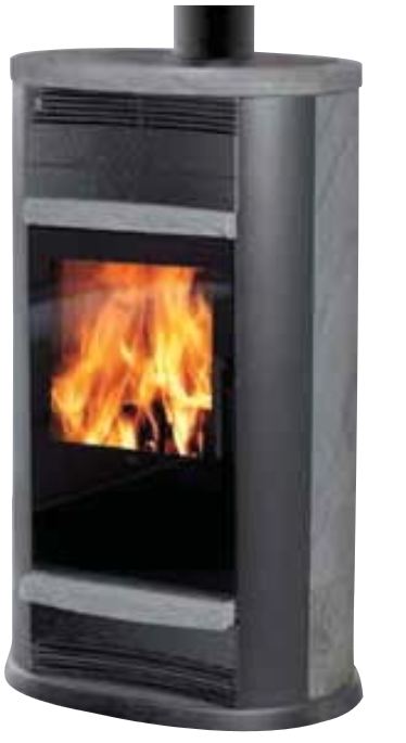 Kaminofen GLAM Luftheizer 9 kW Edilkamin Warmluftofen