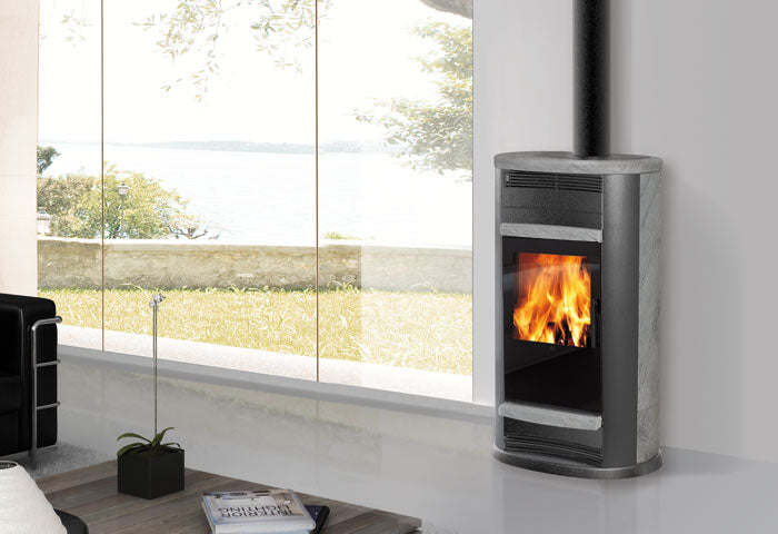 Kaminofen GLAM Luftheizer 9 kW Edilkamin Warmluftofen