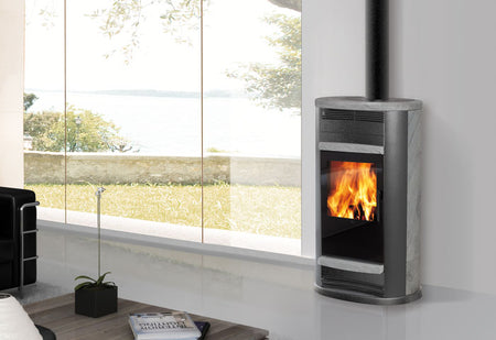 Kaminofen GLAM Luftheizer 9 kW Edilkamin Warmluftofen