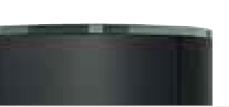 Wasserführender Kaminofen Arena Aqua 8,5 kW - schwarz- Abdeckplatte Glas