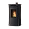 Edilkamin Pelletofen Dania Air Tight Plus inkl. Wi-Fi | Glas schwarz | 8 kW