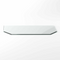 Sechseck G29 Funkenschutzplatte - Glasplatte ESG | 500 x 1000 mm