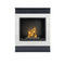 Aflamo Bio-Kamin | Smart Stone mit Einsatz Bio 40 | weiss/grau