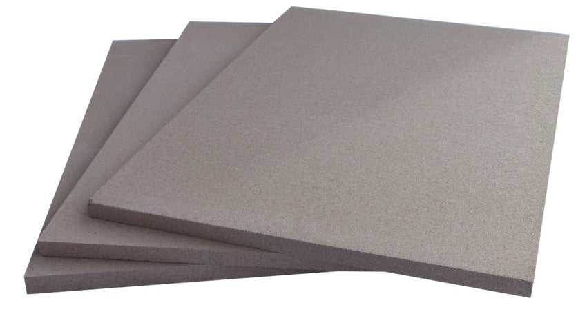 2x Vermiculite Brandschutzplatten | 400x300x30mm | Schamotte Ersatz