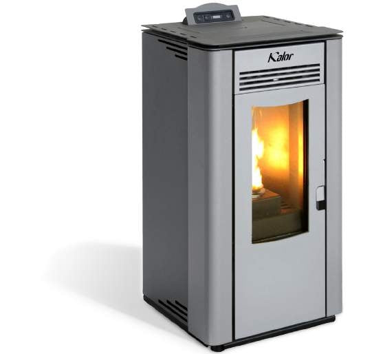 KALOR Pelletkaminofen Perfecta Steel Line Greta 8 mit 7 kW