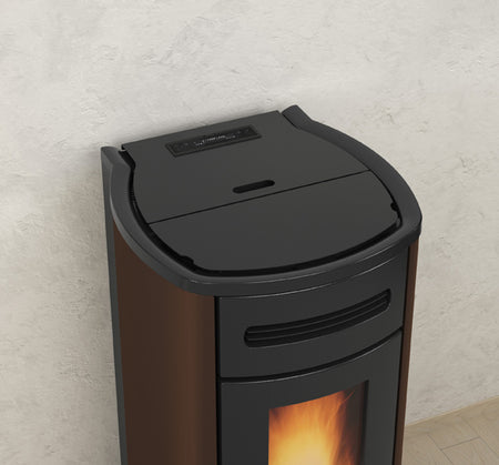 Extraflame Pelletofen wasserführend Guenda Idro bronze Detailansicht