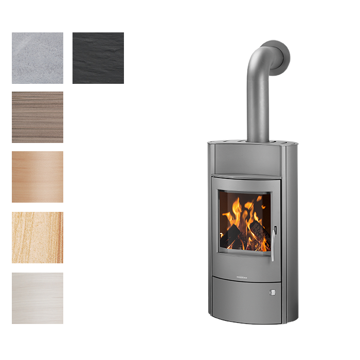 ORANIER | Pori 5 | Kaminofen| Gussgrau | 5.0 kW | A+