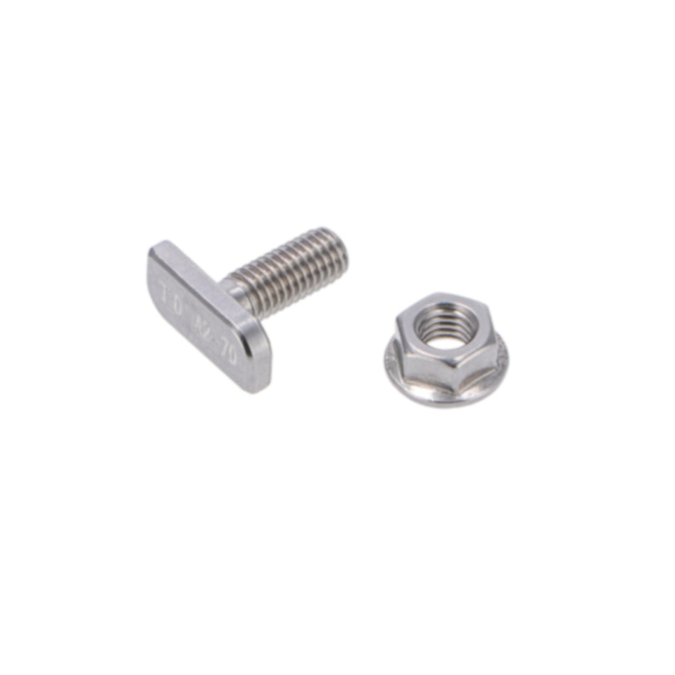 Hammerkopfschrauben mit Mutter Typ 28/15 Edelstahl A2 M 8x20