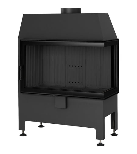 Heatro 69P Black| Panoramascheibe mit Seitenverglasung rechts