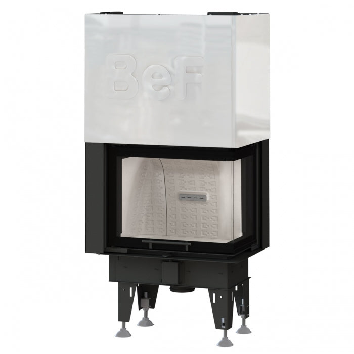 BeF Kamineinsatz Feel V 8 CP | 8 kW | Hebetür, Eckscheibe rechts | Klimaworld.com
