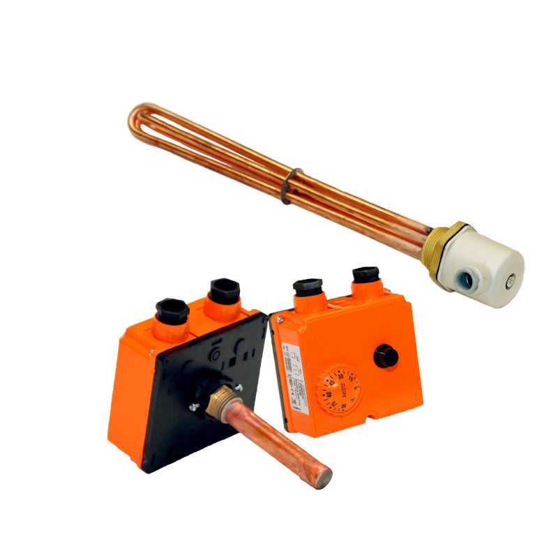 ThermoFlux elektrische Heizpatrone 4,5 kW  + Thermostat ➔ klimaworlv.com