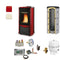 Extraflame Pelletofen Duchessa Idro Steel | Heizungsset | 12 kW