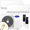 Carrier Multisplit Klimaanlage | High Line | Weiß | 2,5 kW x 3,5 kW | Quick Connect