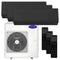 Carrier Multisplit Klimaanlage Set | High Line | schwarz | 3x2,5 kW