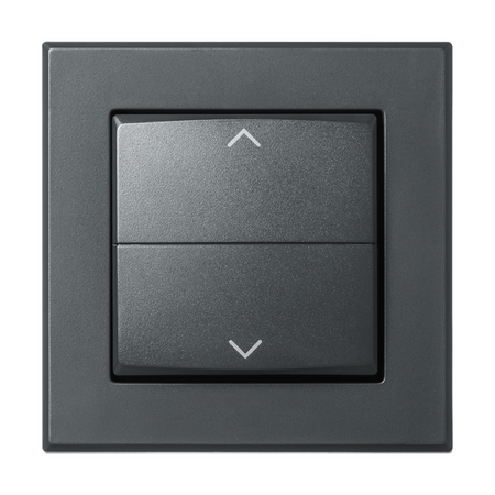 Homematic IP Tasterwippe für Markenschalter mit Pfeilen - anthrazit | Front | HmIP-BRA-A | klimaworlv.com