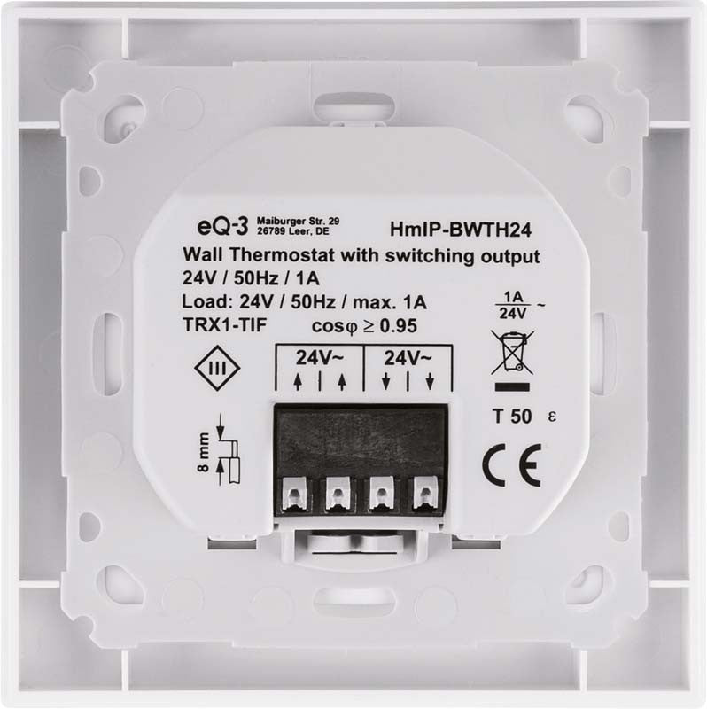 Homematic IP Wandthermostat mit Schaltausgang - 24 V | HmIP-BWTH24