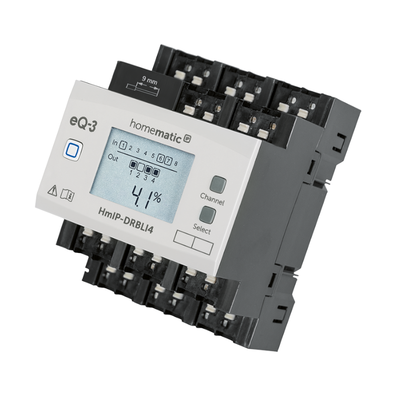 Homematic IP Jalousieaktor - 4-fach - Hutschiene | eQ-3 | HmIP-DRBLI4 ➔ klimaworlv.com