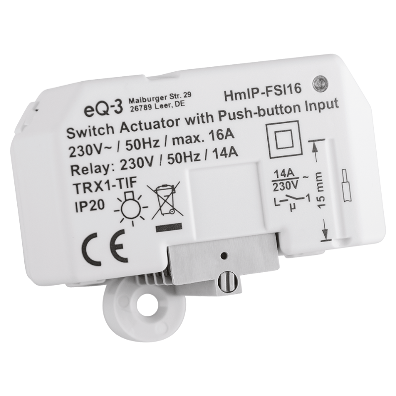 Homematic IP Schaltaktor Unterputz - 16 A | eQ-3 | HmIP-FSI16  ➔ klimaworlv.com