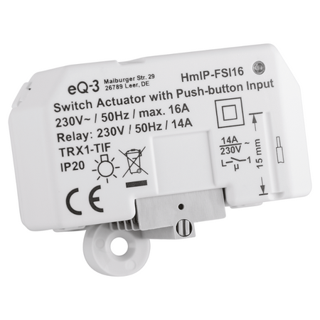 Homematic IP Schaltaktor Unterputz - 16 A | eQ-3 | HmIP-FSI16  ➔ klimaworlv.com