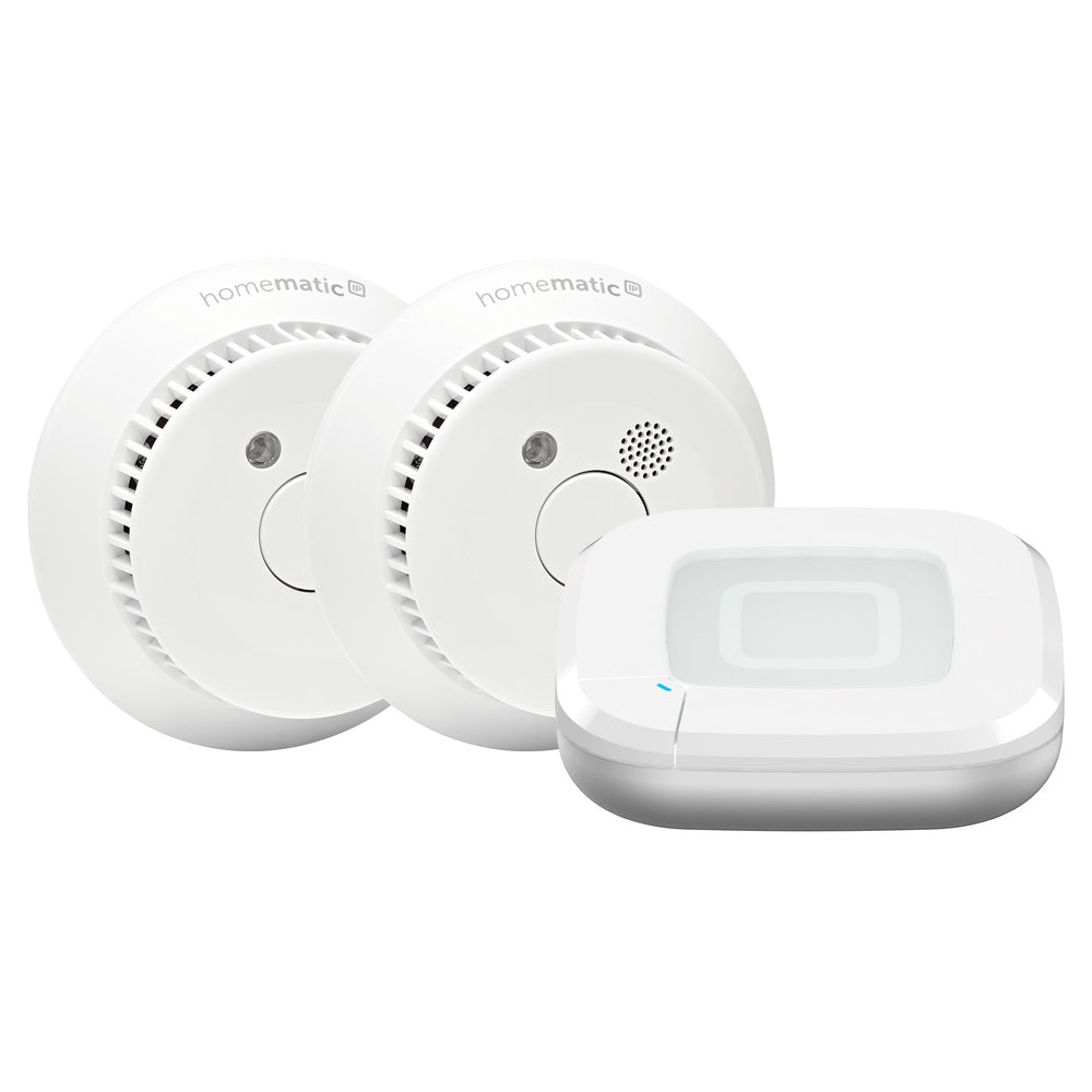 Homematic IP Starter Set HmIP-SK27 bestehend aus weissem Rauchmelder und weissem Access Point | klimaworld.com