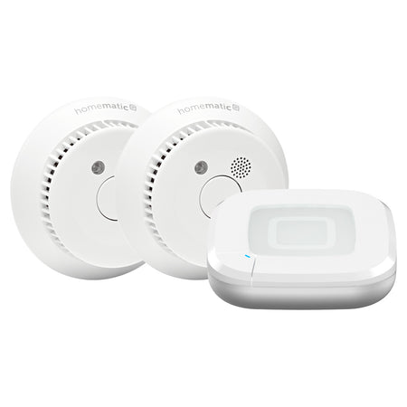 Homematic IP Starter Set HmIP-SK27 bestehend aus weissem Rauchmelder und weissem Access Point | klimaworld.com