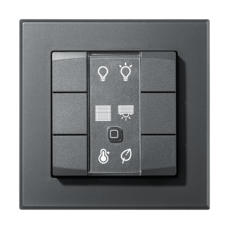 Homematic IP Wandtaster - 6-fach  - anthrazit | Front | eQ-3 | HmIP-WRC6-A | klimaworlv.com