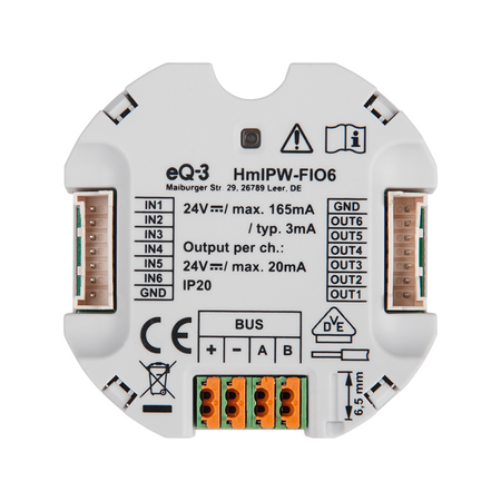 Homematic IP Wired I/O Modul 6-fach - Unterputz | eQ-3 | HmIPW-FIO6 ➔ klimaworlv.com