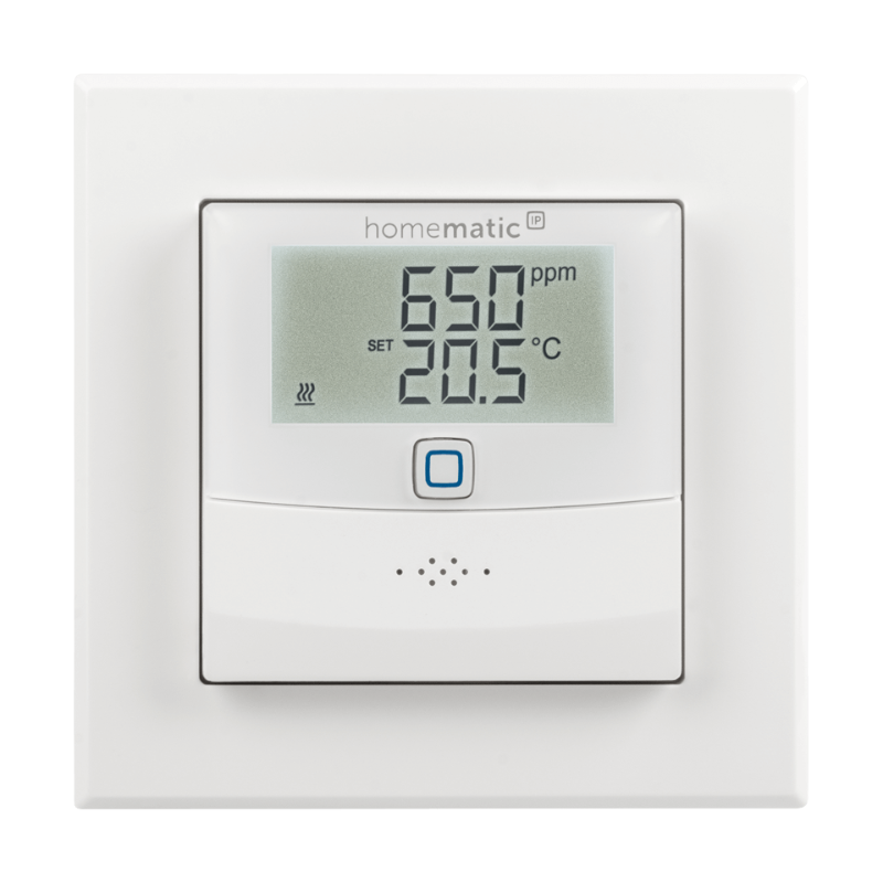 Homematic IP Wired CO2-Sensor mit Display | Front | eQ-3 | HmIPW-SCTHD | klimaworlv.com