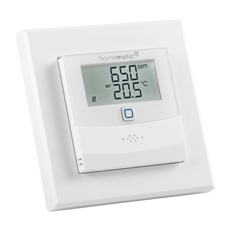 Homematic IP Wired CO2-Sensor mit Display | seitliche Ansicht | eQ-3 | HmIPW-SCTHD | klimaworlv.com
