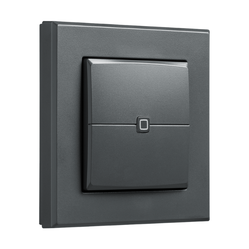 Homematic IP Wired Wandtaster - 2-fach - anthrazit | eQ-3 | Front | HmIPW-WRC2-A | klimaworlv.com