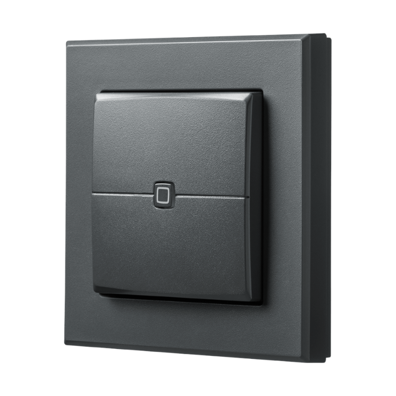 Homematic IP Wired Wandtaster - 2-fach - anthrazit | eQ-3 | Front | HmIPW-WRC2-A | klimaworlv.com