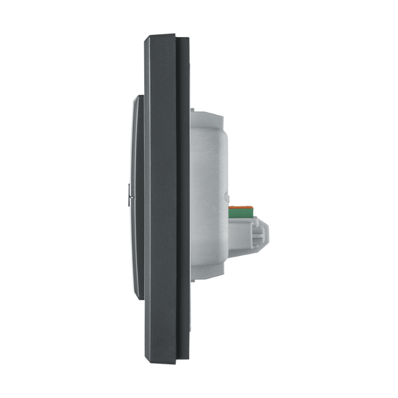 Homematic IP Wired Wandtaster - 2-fach - anthrazit | eQ-3 | Seitenansicht | HmIPW-WRC2-A | klimaworlv.com