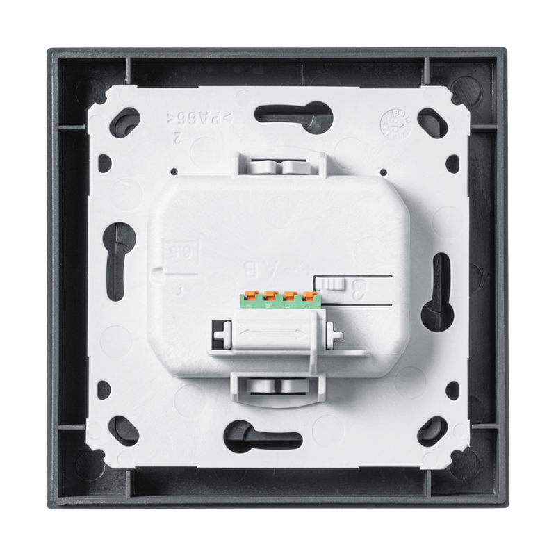 Homematic IP Wired Wandtaster - 2-fach - anthrazit | eQ-3 | Rueckansicht | HmIPW-WRC2-A | klimaworlv.com