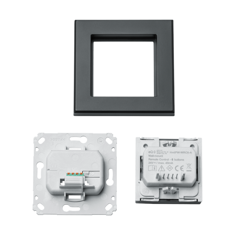 Homematic IP Wired Wandtaster - 6-fach - anthrazit | eQ-3 | Einzelteile | HmIPW-WRC6-A | klimaworlv.com