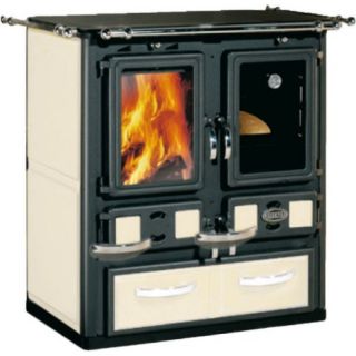 Holzheizherd Sideros Küchenherd Desiree 760 6kW Keramik weiss