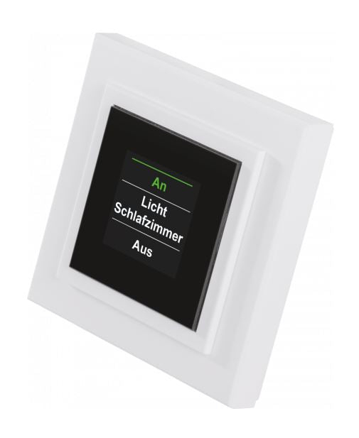 Homematic Funk-Display-Wandtaster mit Grafikdisplay | HM-PB-4Dis-WM-2