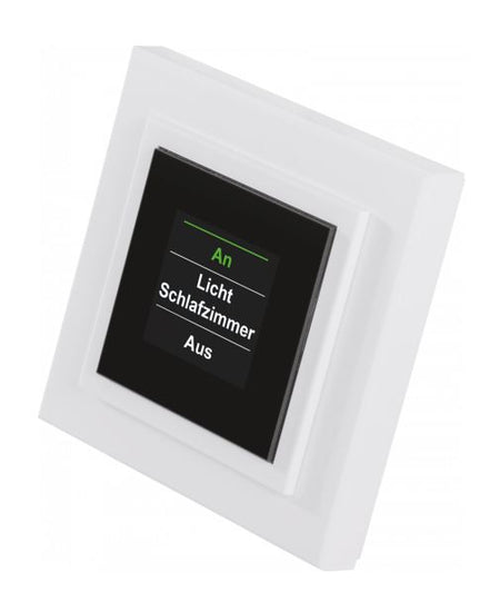 Homematic Funk-Display-Wandtaster mit Grafikdisplay | HM-PB-4Dis-WM-2