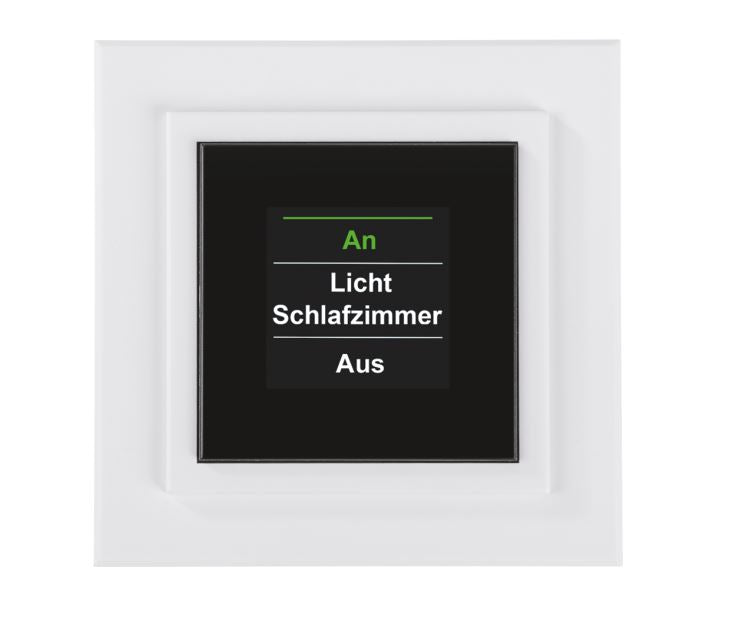 Homematic Funk-Display-Wandtaster mit Grafikdisplay | HM-PB-4Dis-WM-2