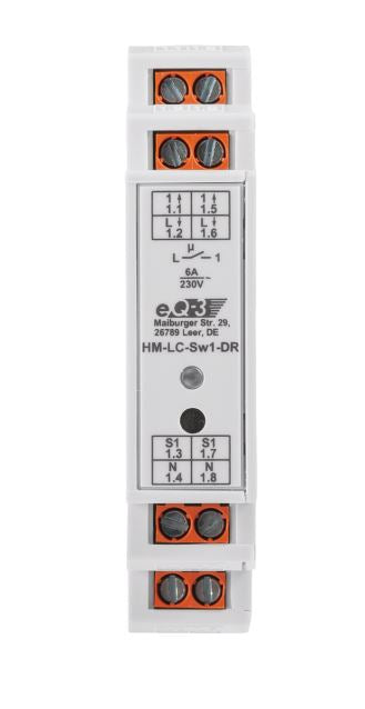 Homematic Funk-Schaltaktor 1-fach - Hutschiene | eQ-3 | HM-LC-Sw1-DR