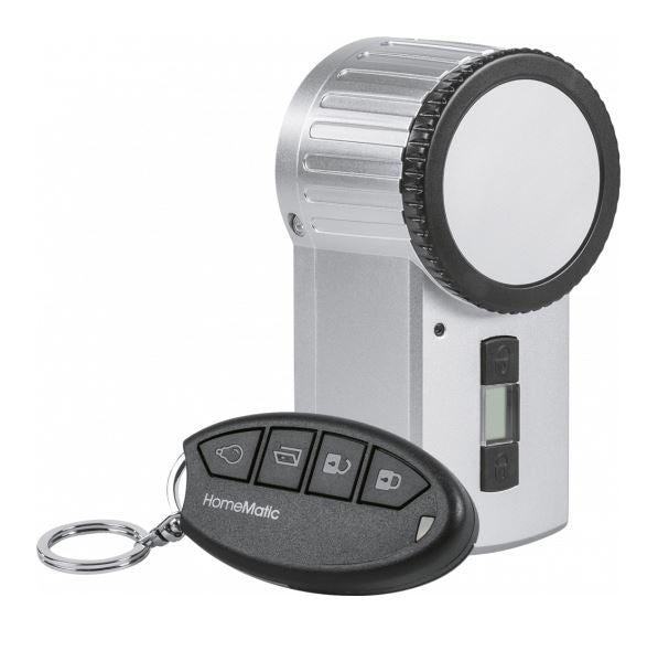 Homematic Funk-Türschlossantrieb KeyMatics silber + Funk-Handsender