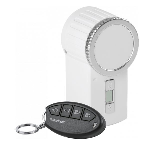 Homematic Funk-Türschlossantrieb KeyMatics weiß + Funk-Handsender ➔ klimaworlv.com