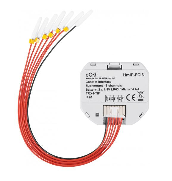 Homematic IP Kontakt-Schnittstelle 3-fach Unterputz | eQ-3 | HmIP-FCI6 ➔ klimaworlv.com