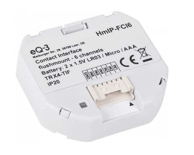 Homematic IP Kontakt-Schnittstelle 3-fach Unterputz | eQ-3 | HmIP-FCI6