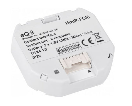 Homematic IP Kontakt-Schnittstelle 3-fach Unterputz | eQ-3 | HmIP-FCI6