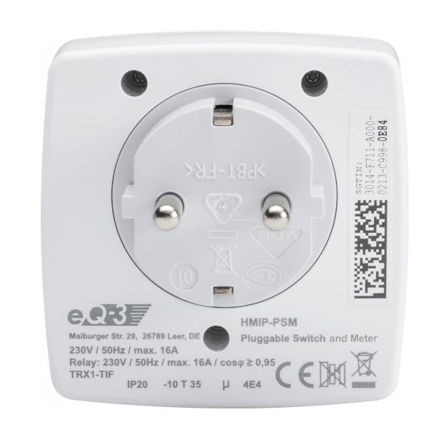 Homematic IP Schalt-Mess-Steckdose - Zwischenstecker | eQ-3 | HmIP-PSM