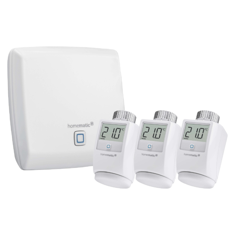 Homematic IP Set Heizen | Basic | 1 x Access Point + 3 x Heizkörperthermostat | klimaworlv.com
