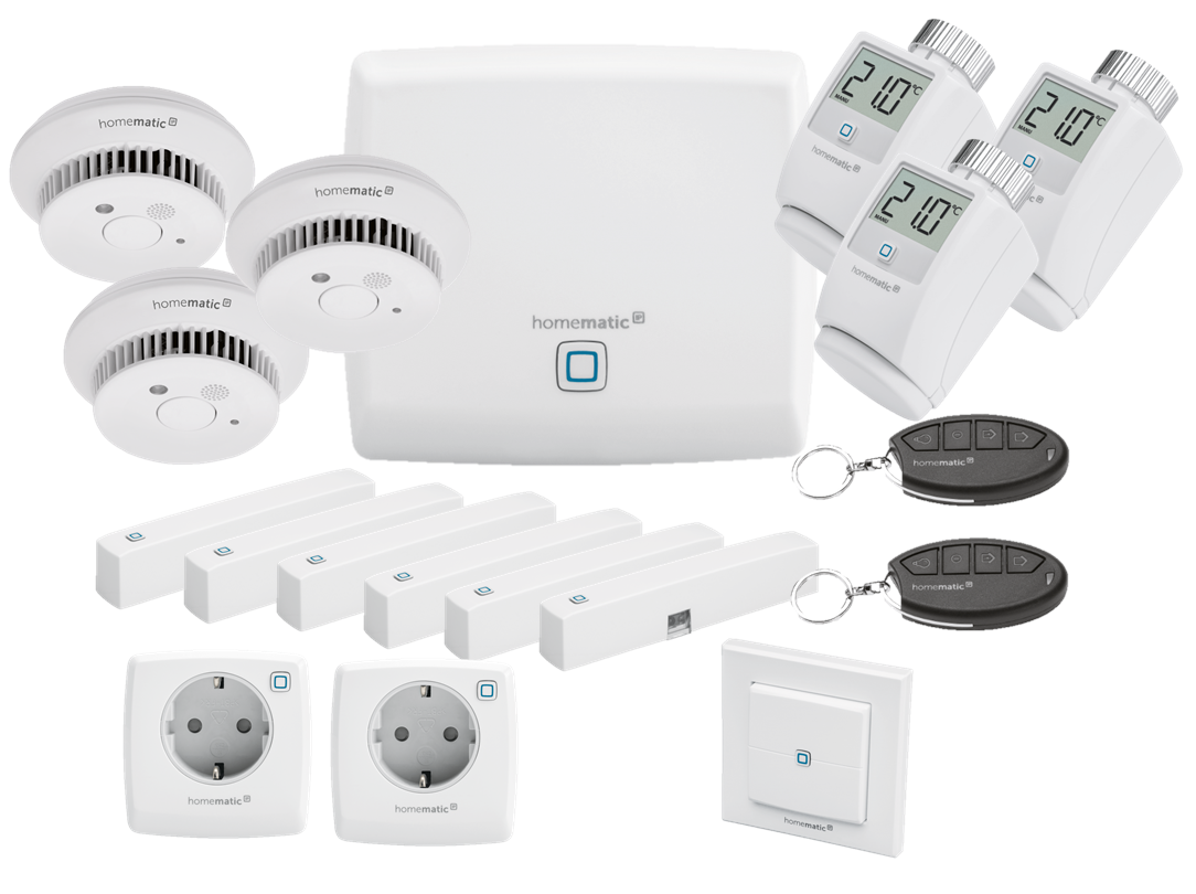 Homematic IP Sicherheit, Raumklima & Strom Set | eQ-3 | HmIP-EK-8  ➔ klimaworlv.com