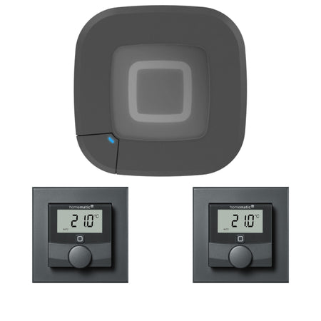 Homematic IP smarte Fußbodenheizung anthrazit | eQ-3 | für 2 Räume | klimaworld.com